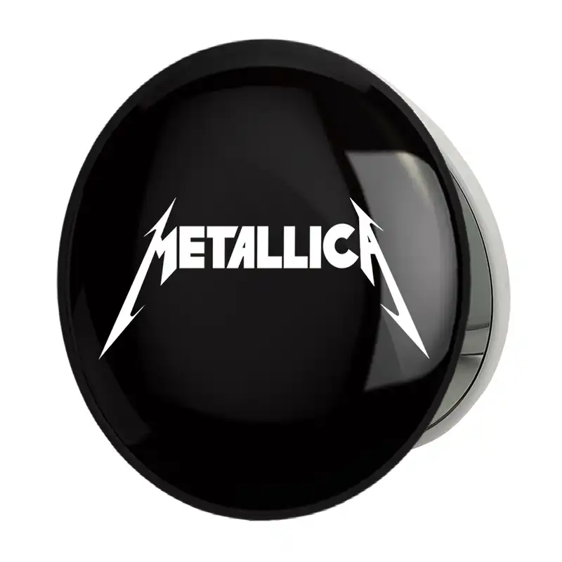 آینه جیبی خندالو طرح گروه موسیقی متالیکا Metallica مدل تاشو کد 3257