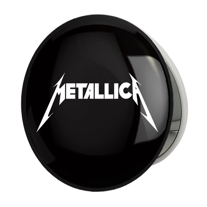 آینه جیبی خندالو طرح گروه موسیقی متالیکا Metallica مدل تاشو کد 3257 