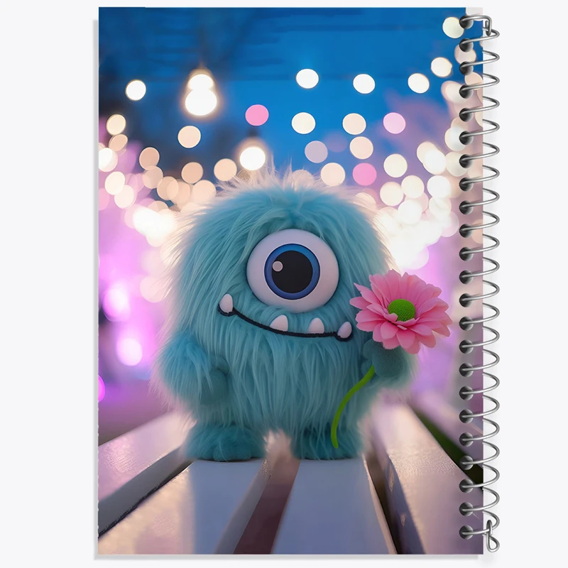 دفتر نقاشی 50 برگ خندالو طرح هیولای کیوت کد F6294