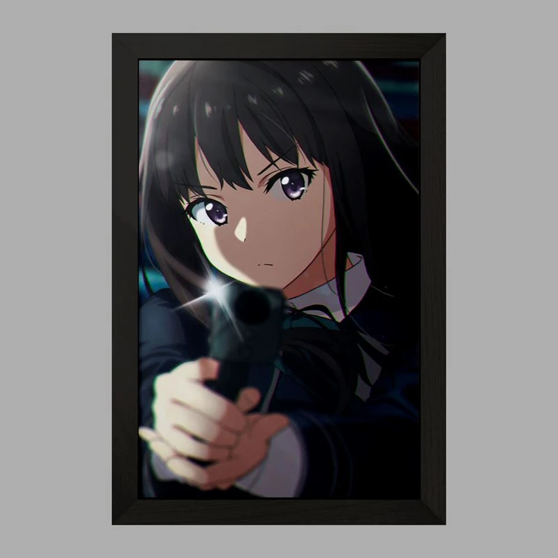 تابلو خندالو مدل تاکینا انیمه لیکوریس ریکویل Lycoris Recoil  کد 23101