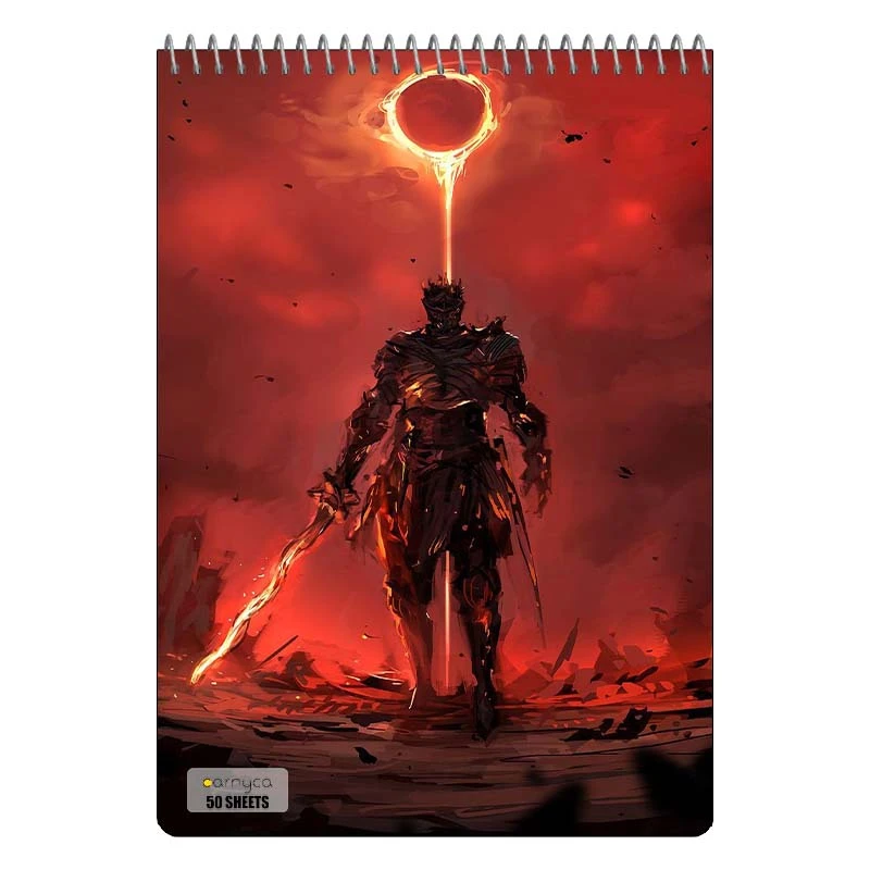 دفتر نقاشی 50 برگ سیمی کارنیکا طرح دارک سولز Dark Souls کد 42527