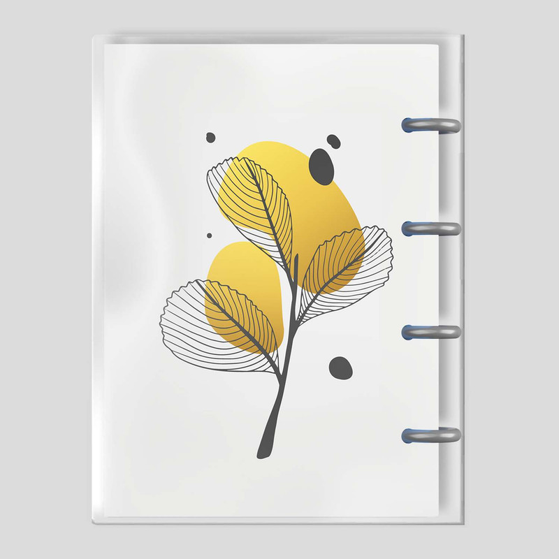 دفتر کلاسوری 50 برگ زی نوت طرح مینیمال کد M1021