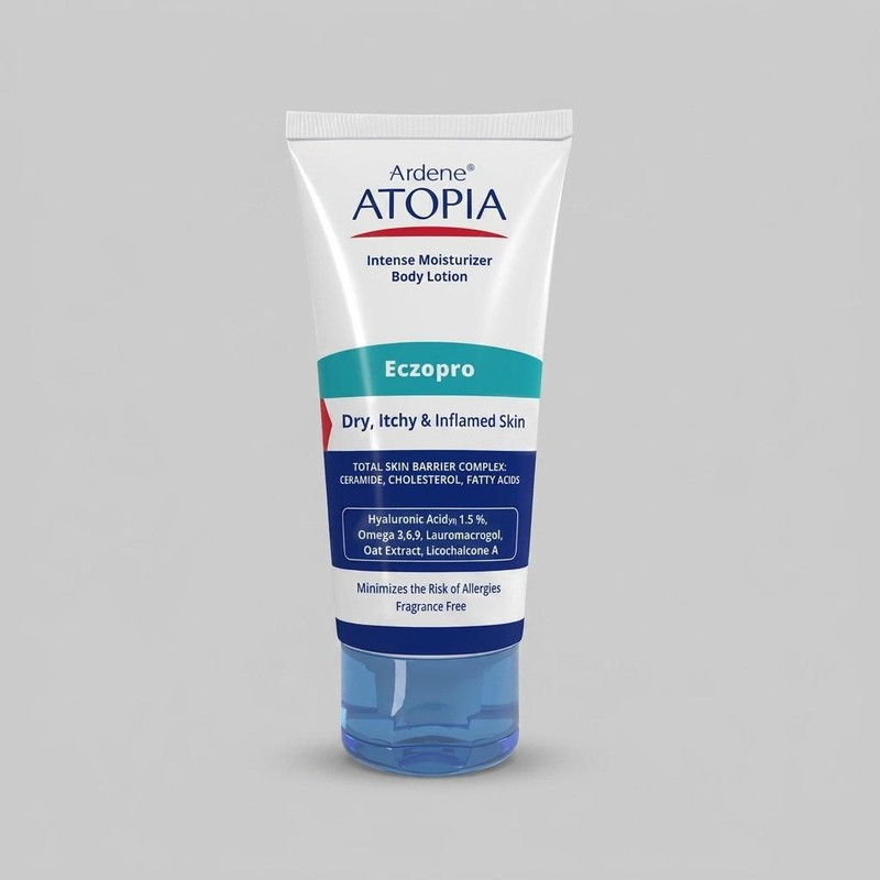 لوسیون مرطوب کننده بدن آردن آتوپیا مدل Eczopro ضد خشکی و اگزما، حاوی سرامید، هیالورونیک اسید و عصاره جو دو سر، مناسب پوست خشک و حساس حجم 200 میلی‌لیتر
