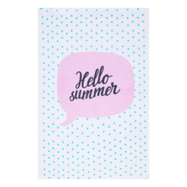 دستمال آشپزخانه طرح Hello Summer 