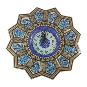 ساعت دیواری خاتم کاری صفار مدل ESF20