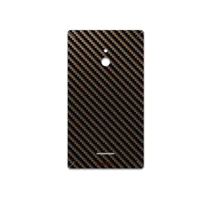 MAHOOT Glossy-Brown-Fiber Cover Sticker for Nokia XL