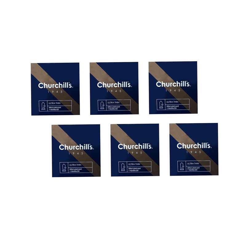 کاندوم چرچیلز مدل Ultra Thin مجموعه 6 عددی