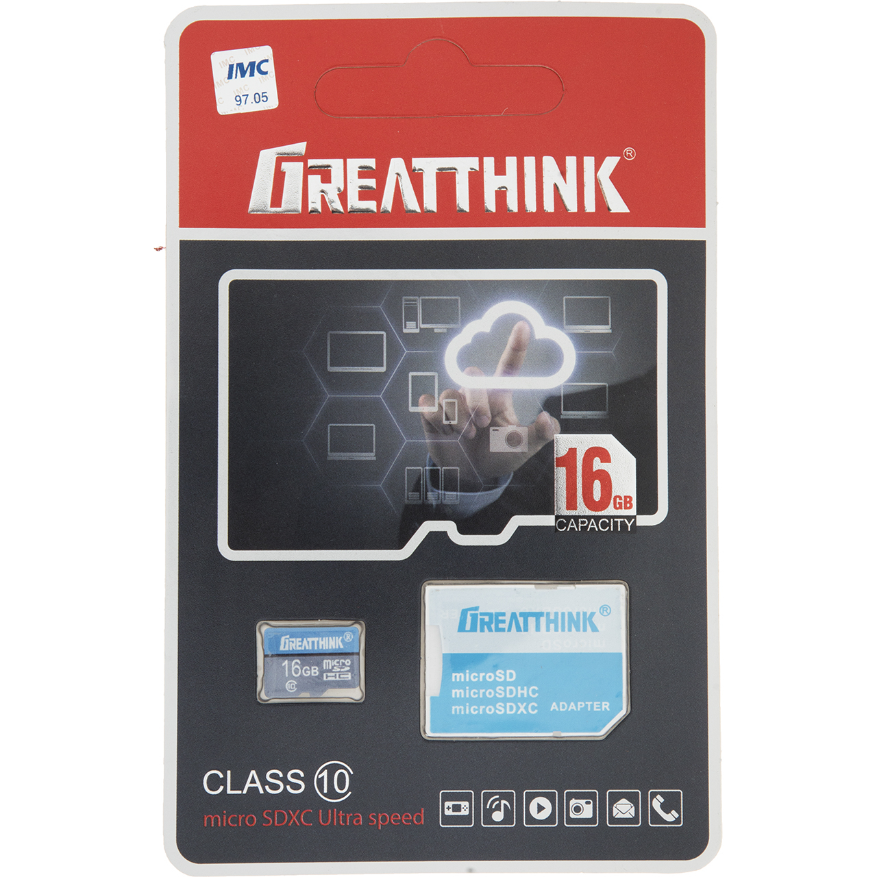 کارت حافظه microSDHC گریت سینک مدل A003 کلاس 10 استاندارد UHS-I سرعت 30MBps ظرفیت 16 گیگابایت به همراه آداپتور SD