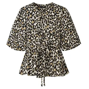 شومیز آستین سه ربع یقه گرد زنانه مدل SB-SS-304466