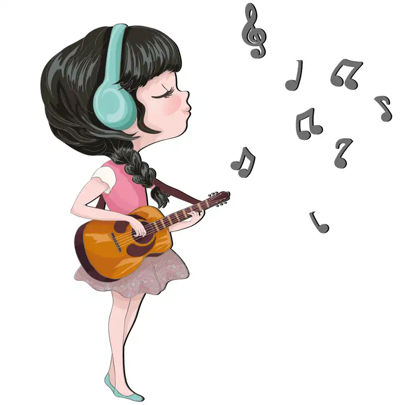 استیکر چوبی ژیوار طرح Lovely girl