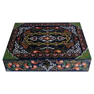 جعبه چای کیسه ای مدل گل و ترمه کد TB-T500-35.25.7