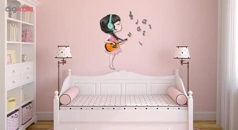 استیکر چوبی ژیوار طرح Lovely girl