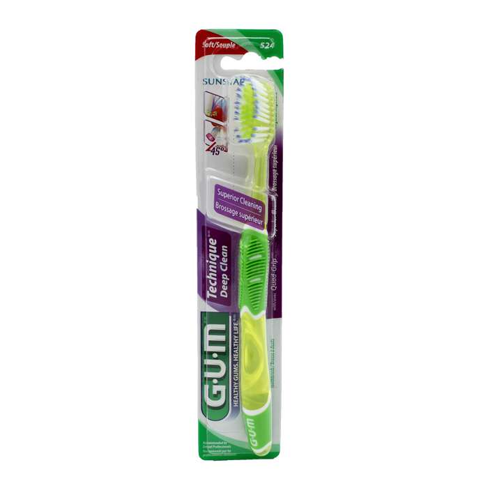 مسواک جی یو ام مدل Technique Deep Clean با سر بزرگ