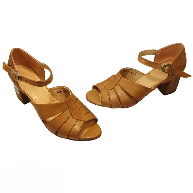 صندل زنانه مدل چرم طبیعی کد 598.1