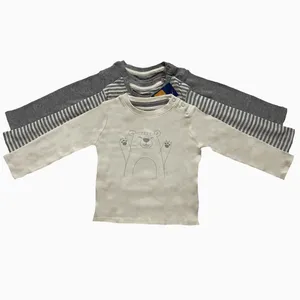 تیشرت آستین بلند نوزادی لوپیلو مدل 01 مجموعه سه عددی