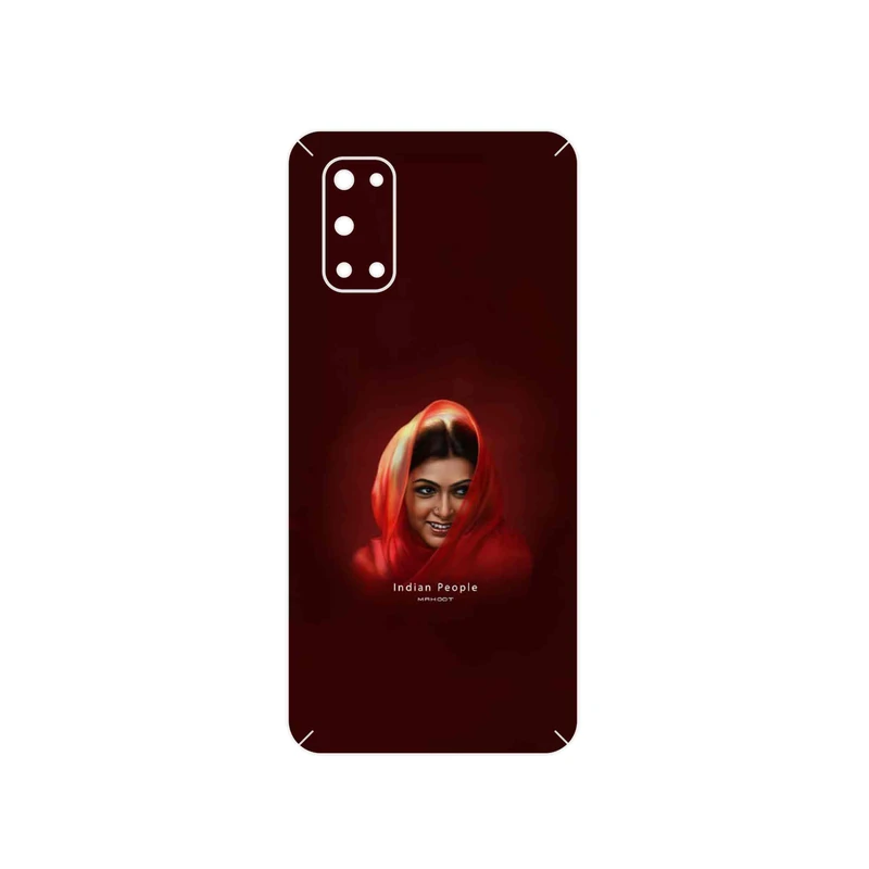 برچسب پوششی ماهوت مدل Portrait of an Indian Woman مناسب برای گوشی موبایل ریلمی 7 5G