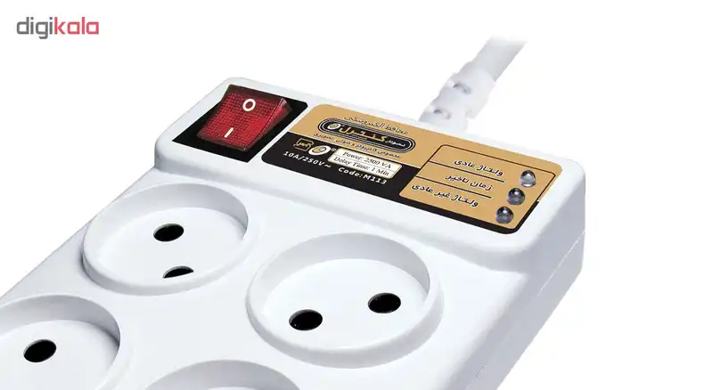 محافظ ولتاژ الکترونیکی نمودار کنترل مدل M113 مناسب کامپیوتر و لوازم صوتی تصویری