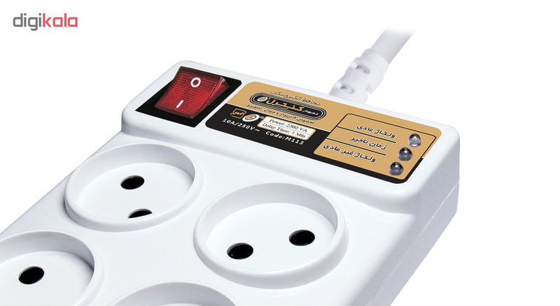 محافظ ولتاژ الکترونیکی نمودار کنترل مدل M113 مناسب کامپیوتر و لوازم صوتی تصویری