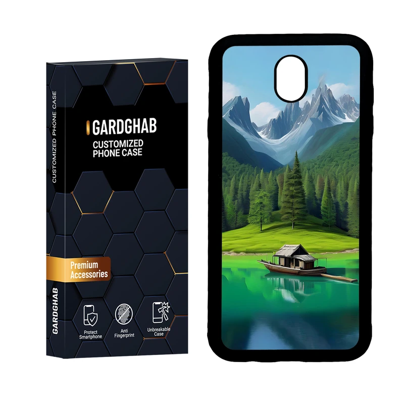 کاور گارد قاب مدل دور ژله ای هنری مناسب برای گوشی موبایل سامسونگ Galaxy J7 Pro