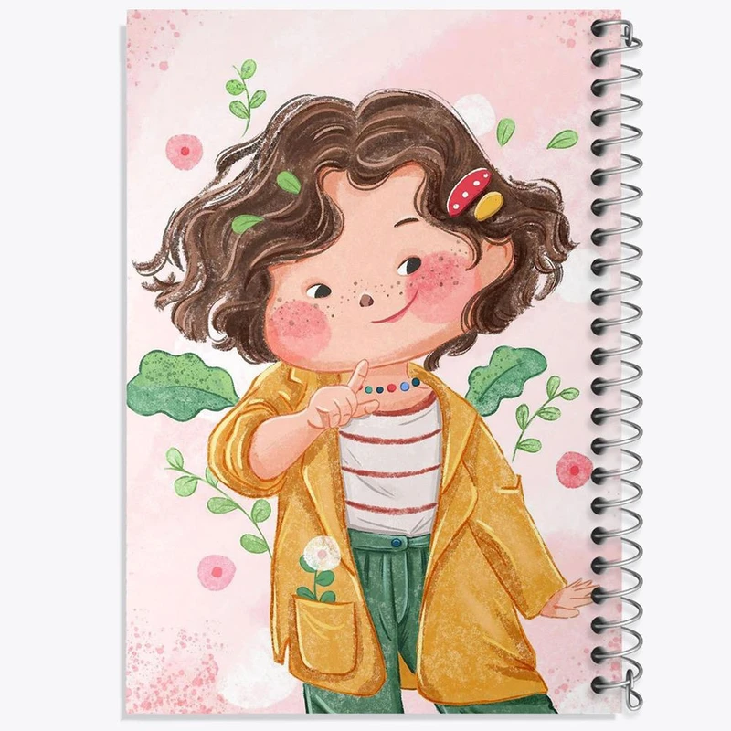 دفتر لیست خرید 50 برگ خندالو طرح دخترانه فانتزی کد 25740