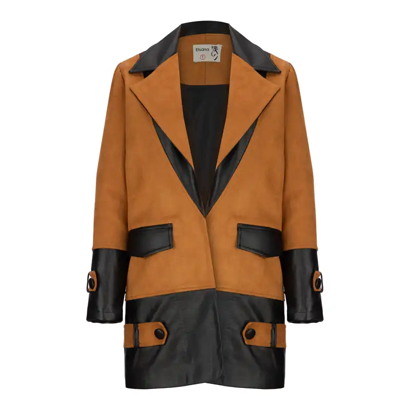 پالتو زنانه السانا مدل ساتین کد 156332