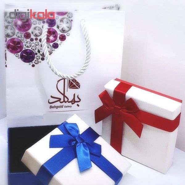 آویز گردنبند طلا 18 عیار بهگلد طرح گل و پروانه -  - 3