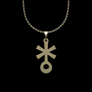 گردنبند طلا 18 عیار زنانه مدوپد مدل گل کد N2-1-1262