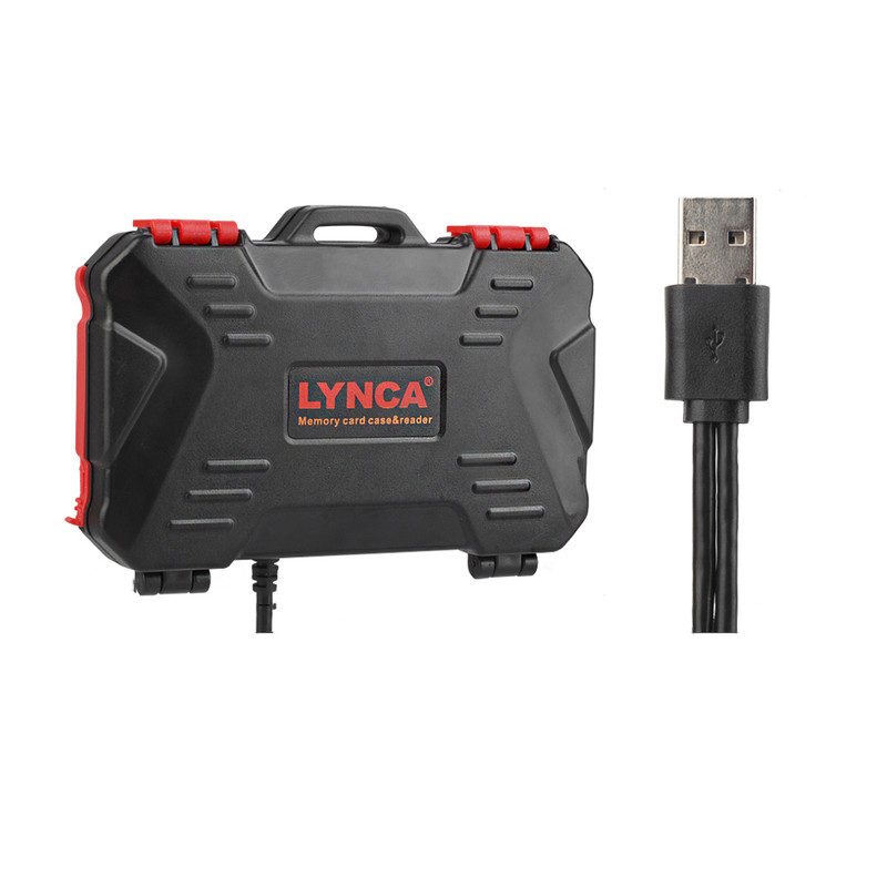 کیف سخت نگهداری کارت حافظه و کارتخوان لینکا مدل USB KH