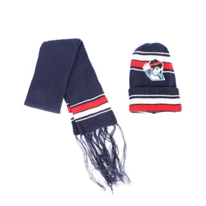 ست شال و کلاه پسرانه کد Navy46