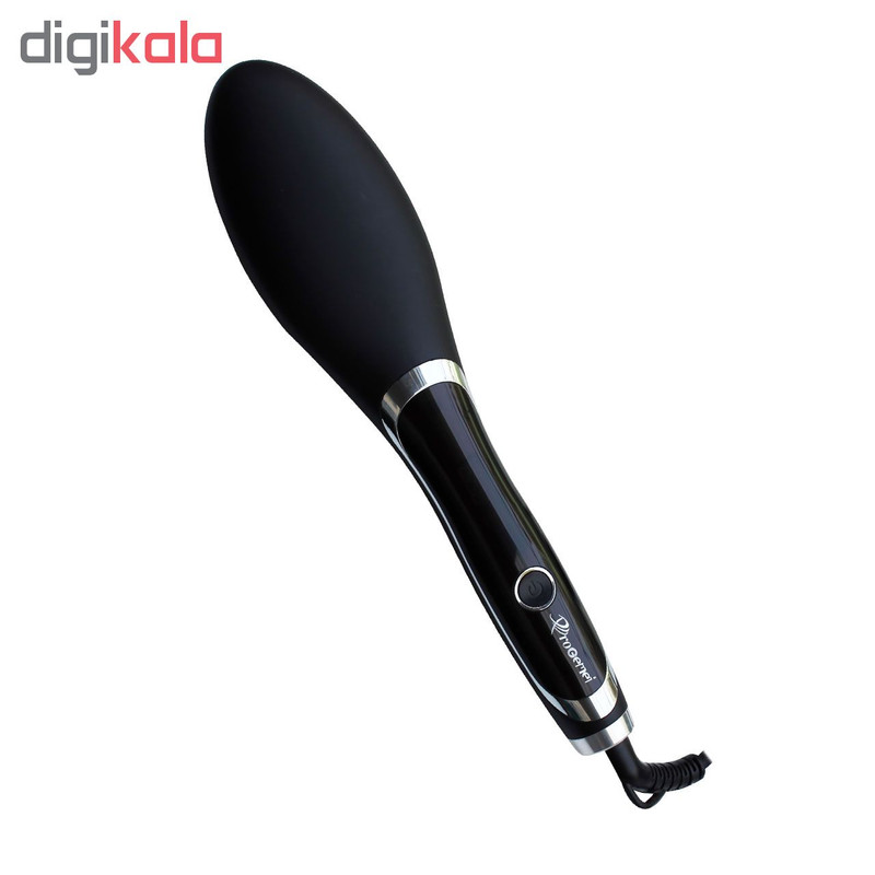 برس حرارتی پرو جیمی مدل GM-2972، با صفحات از جنس سرامیک، دارای قابلیت چرخش 360 درجه کابل، نمایشگر LCD، دکمه‌ی روشن/خاموش، گستره دما 150 تا 400 درجه سانتی‌گراد، به همراه سیم‌ 1.67 متری