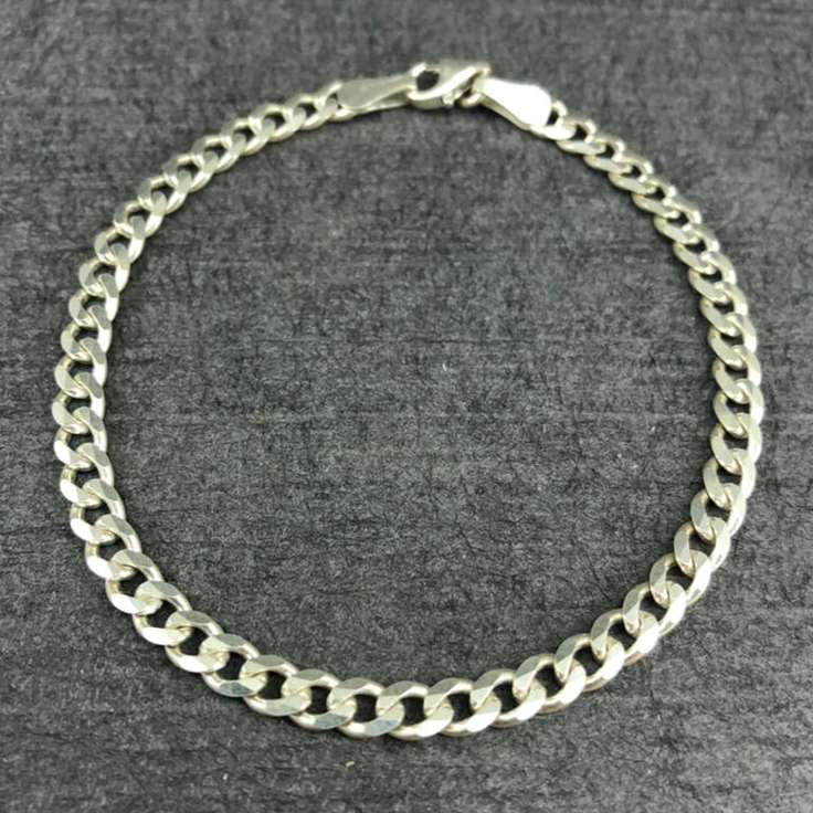 دستبند نقره مردانه گیرا مدل G0193