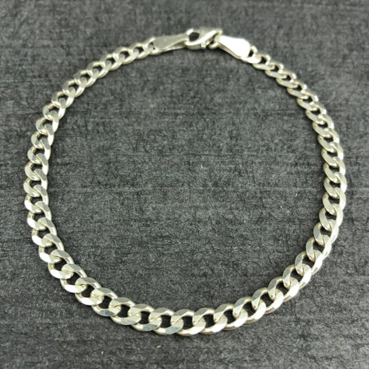 دستبند نقره مردانه گیرا مدل G0193