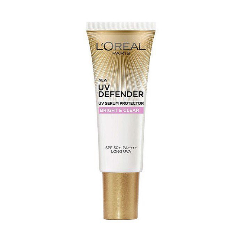 کرم ضد آفتاب بدون رنگ لورآل SPF 50 مدل Bright And Clear مناسب برای پوست خشک حجم 50 میلی لیتر
