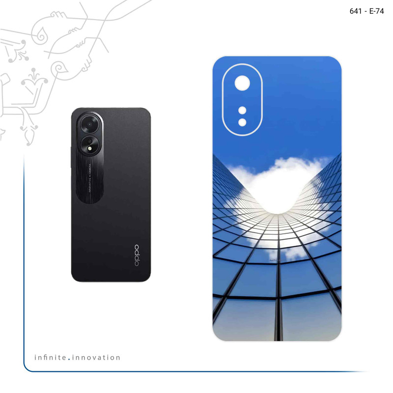 برچسب پوششی ماهوت مدل Glass skyscraper مناسب برای گوشی موبایل اپو A38