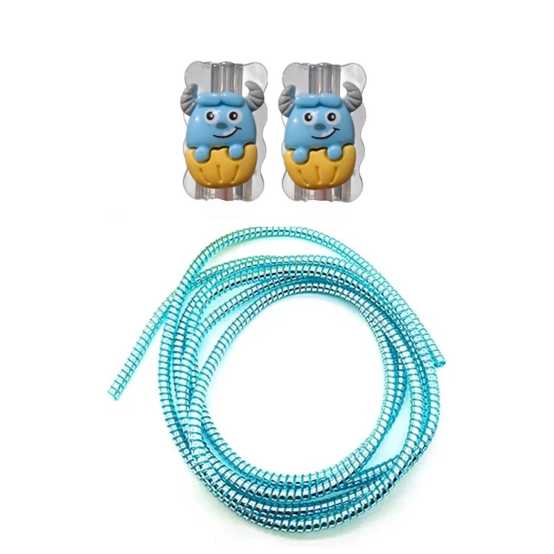 محافظ کابل شارژ و هندزفری طرح کارتونی مدل sullivan200 بسته سه عددی 