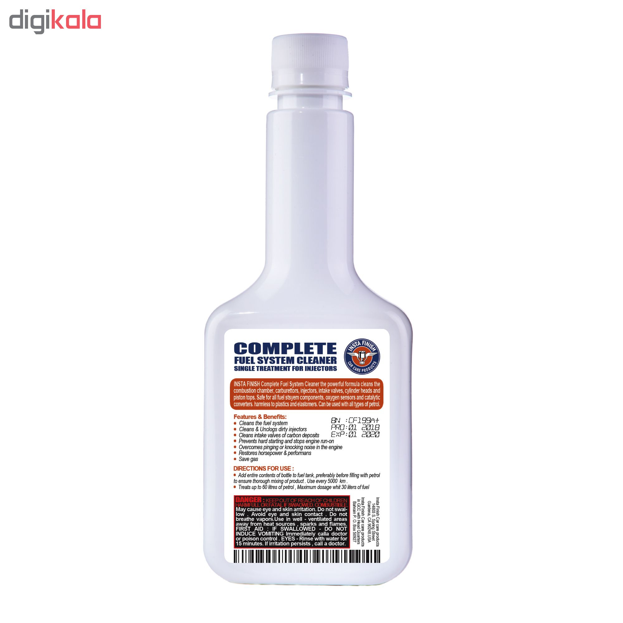 انژکتور شوی خودرو اینستا فینیش سری COMPLETE CLEANER کد IFCC01 حجم 354 میلی لیتر
