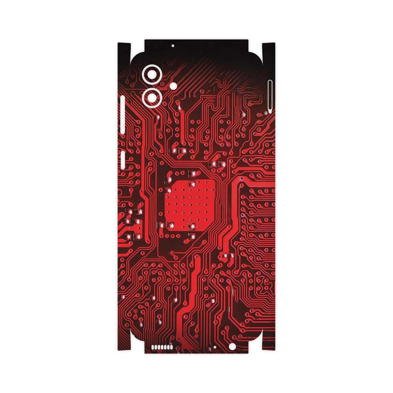 برچسب پوششی ماهوت مدل Red_Printed_Circuit_Board-FullSkin مناسب برای گوشی موبایل سامسونگ Galaxy A04