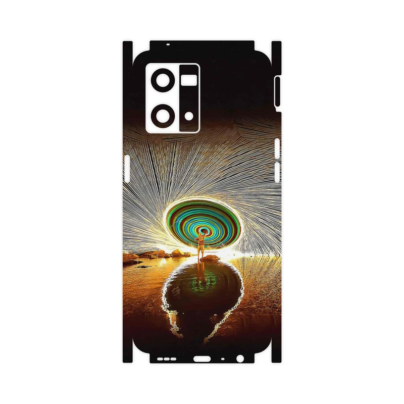 برچسب پوششی ماهوت مدل Night Light Fountain-FullSkin مناسب برای گوشی موبایل اپو Reno 8 4G