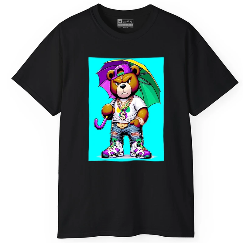 تی شرت آستین کوتاه مردانه پاد آفرین مدل کارتونی کد PT314