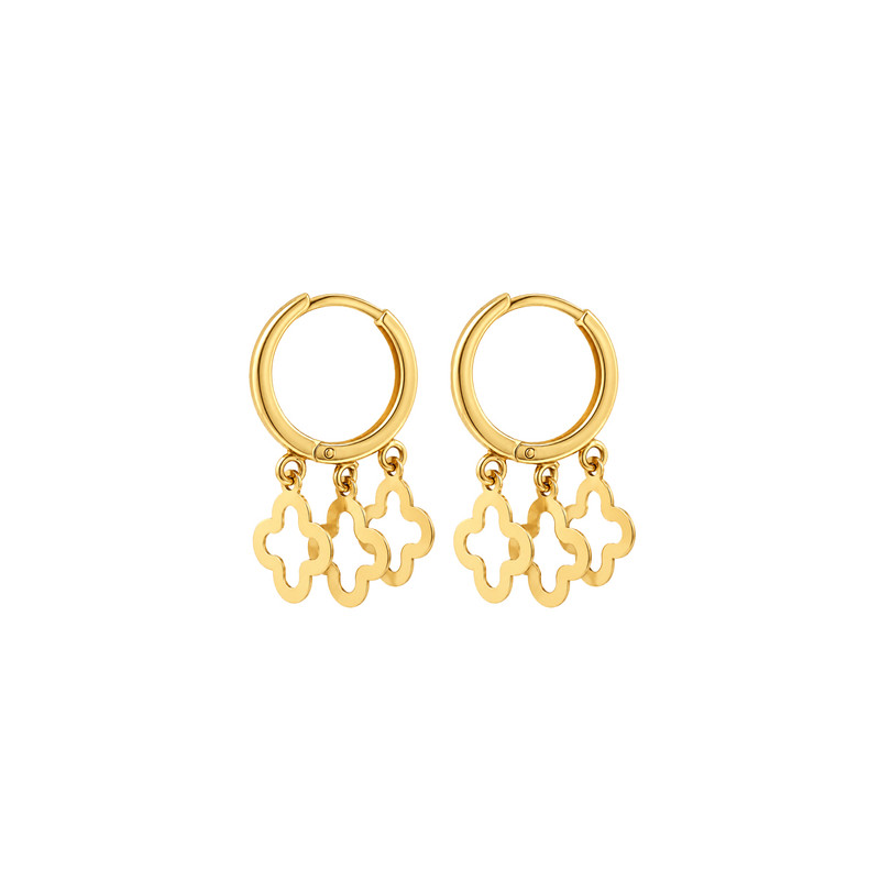 گوشواره حلقه‌ای طلا 18 عیار زنانه مان گالری مدل ونکلیف کد EA01-0036700
