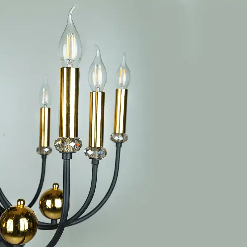 لوستر ده شعله چشمه نور کد 1705/10BK