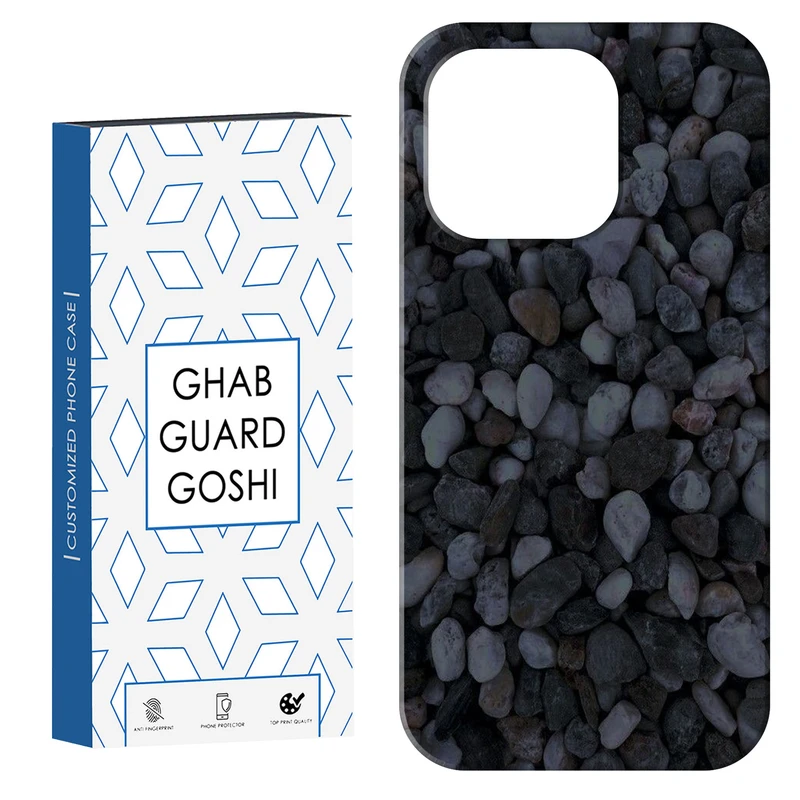 کاور قاب گارد گوشی طرح قلوه سنگ کد Dimo-256 مناسب برای گوشی موبایل اپل IPHONE 15 PRO MAX