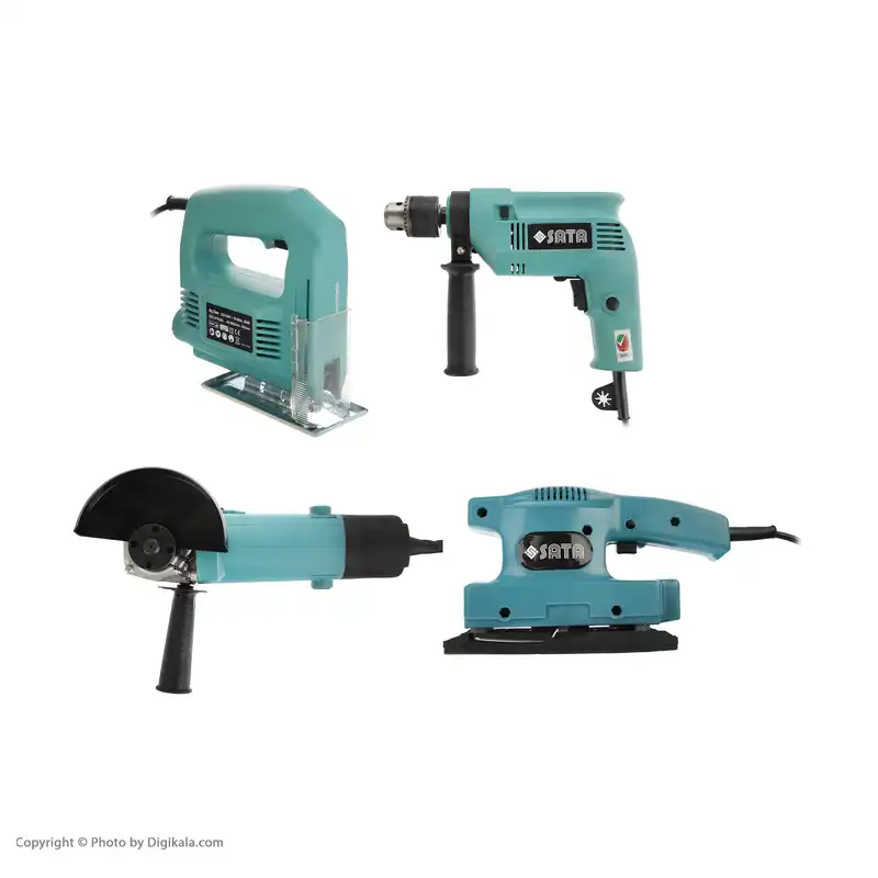 مجموعه 4 عددی ابزار کارگاهی قابل حمل ساتا مدل Zec3-ptk204