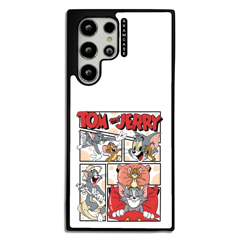 کاور آکام مدل AMC-WSGS22U-TOM & JERRY13 مناسب برای گوشی موبایل سامسونگ Galaxy S22 Ultra