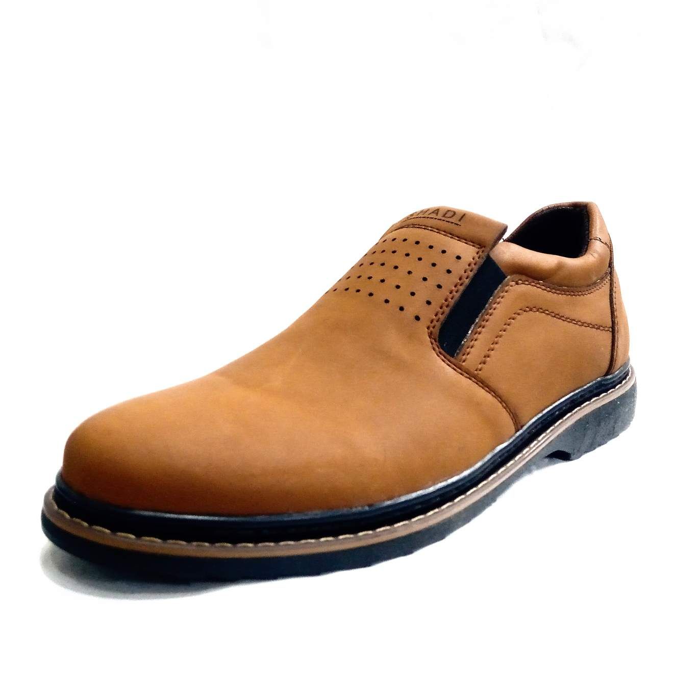 کفش مردانه مدل البرز کد P.a.t رنگ عسلی -  - 2