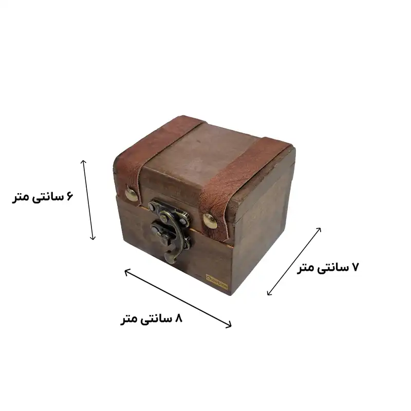 جعبه هدیه چوبی نو مدل جنگلی سایز 8