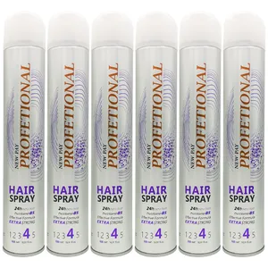 اسپری حالت دهنده مو پروفشنال مدل Extra Strong حجم 500 میلی لیتر مجموعه 6 عددی