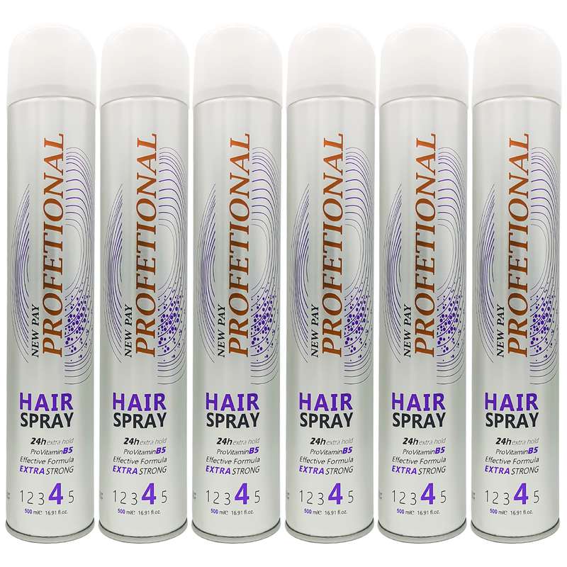 اسپری حالت دهنده مو پروفشنال مدل Extra Strong حجم 500 میلی لیتر مجموعه 6 عددی اسپری حالت دهنده مو پروفشنال مدل Extra Strong حجم 500 میلی لیتر مجموعه 6 عددی