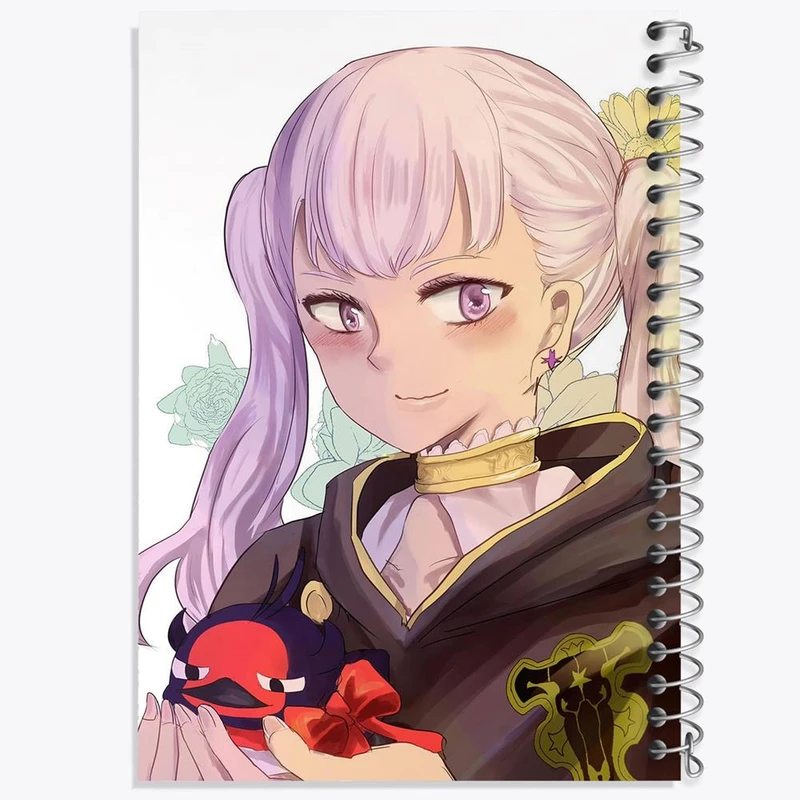 دفتر ژورنال نویسی 50 برگ خندالو مدل نقطه ای طرح نوئل انیمه بلک کلاور Black Clover کد 11716