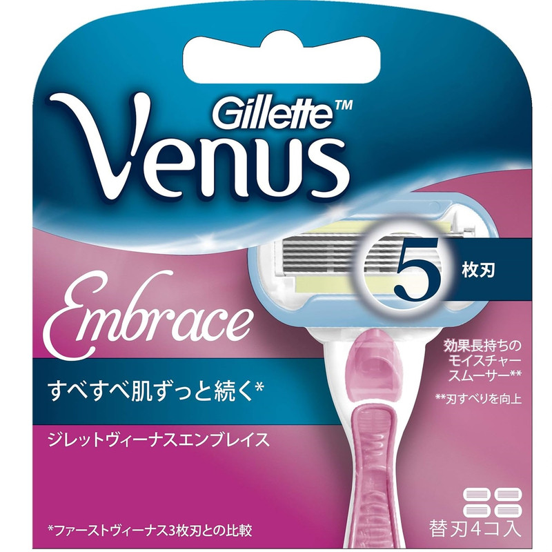 تیغ یدک ژیلت مدل Venus Embrace بسته 4 عددی